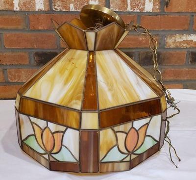 Stained glass ceiling light