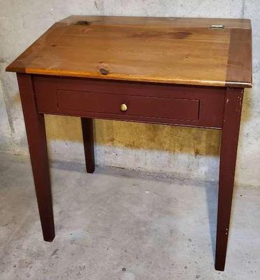 Lift top desk
