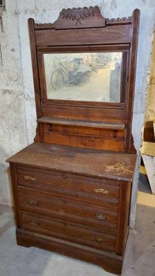 Antique eastlake vanity