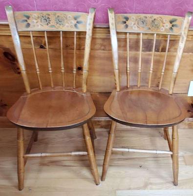 Pair of nichols and stone dining chairs