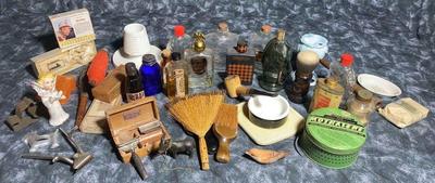 Vintage bottles avon perfume, shaving + knick·knacks