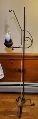 Vintage hurricane floor lamp