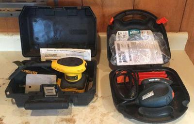 Dewalt and black decker sanders