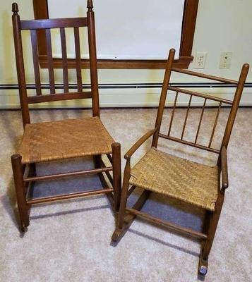 Vintage adult and child s rocking chairs