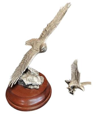Hudson pewter eagle collector s figurines