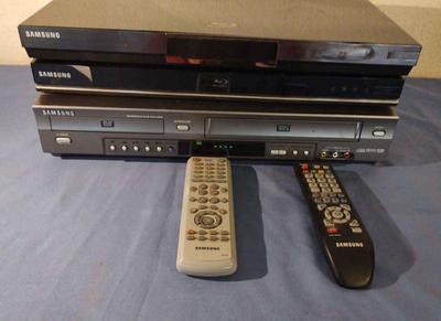Samsung blu ray 2) & dvd vhs player