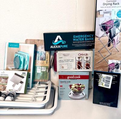 Miscellaneous kitchen storage and tools