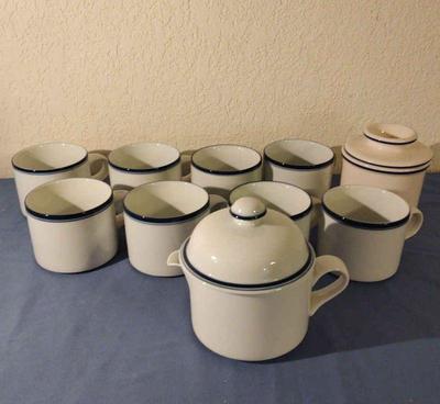 Dansk concerto cups creamer + l tremain butter bell