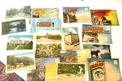 Vintage north and south carolina postcard sets