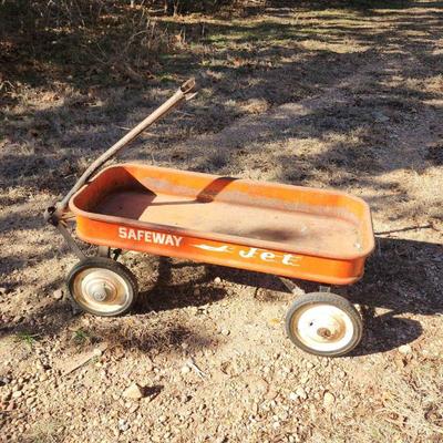 Safeway jet toy wagon