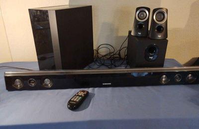 Samsung sound bar logi speakers & more!