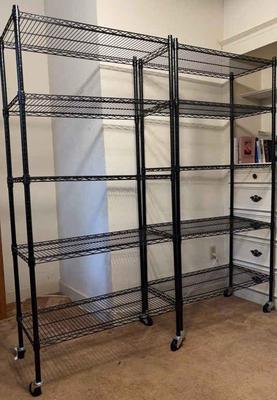 Wire shelving units