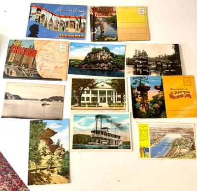 Vintage postcard sets illinois wisconsin dells