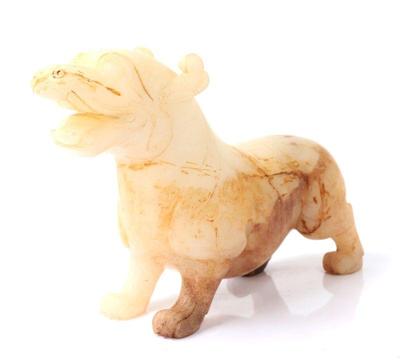 Lot 327 chinese hardstone carved jaguar