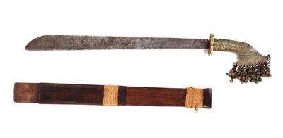 Lot 81 t boli kampilan sword & scabbard, circa 1950's