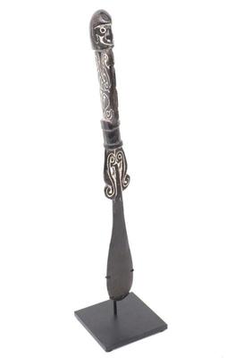 Lot 373 png wood carved lime spatula