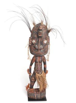 Lot 377 handsome png ancestor figure wfiber skirt