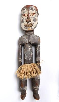 Sale Photo Thumbnail #368: Lot 374 large papua new guinea standing male figure