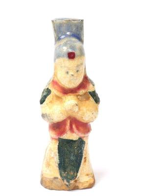 Lot 302 old chinese multi color glaze court scholar