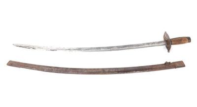 Lot 5 us cavalry sword scabbard, revolutionary war period