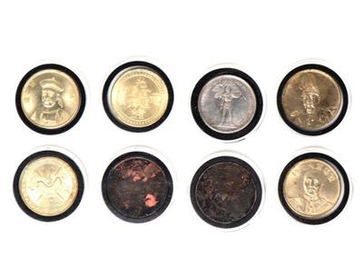 Lot 289 group of eight chinese style coins