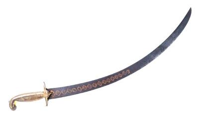 Sale Photo Thumbnail #22: Lot 23 european gilt blued sword