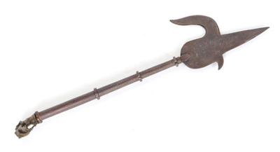 Lot 57 19th c steel indian elephant goad combination dagger