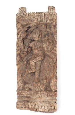 Lot 270 south indian hindu carved wood panel 18th c. or earlier