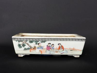 Lot 349 qing dynasty chinese porcelain planter