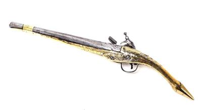 Lot 105 fine albanian rat tail flintlock pistol 18th c.