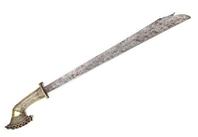Lot 75 t boli sword w inlaid blade