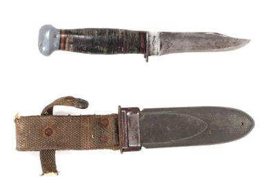 Lot 9 us wwii mark 1 knife w scabbard