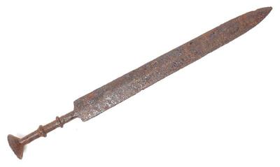 Lot 63 chinese archaistic style iron sword