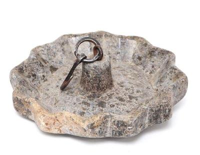 Lot 254 yemenite stone oil lamp