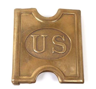Lot 126 1881 anson mills brass belt buckle