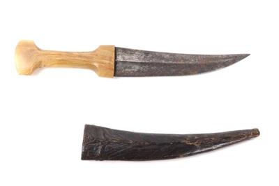 Lot 52 indian jambiya dagger w sheath