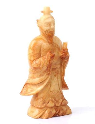 Lot 326 chinese hardstone standing immortal