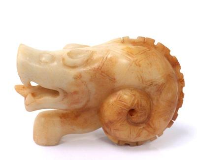 Lot 293 chinese stone carved beast neolithic style