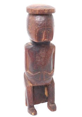 Lot 393 fine wood carved ancestor figure
