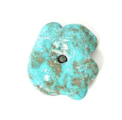 Lot 156 turquoise pendant abstract form 44 grams