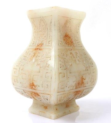 Sale Photo Thumbnail #291: Lot 297 chinese hardstone carved vase