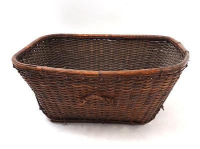 Lot 384 handmade filipino farmwork basket whandles