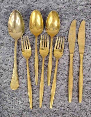 Golden flatware florentine wallace