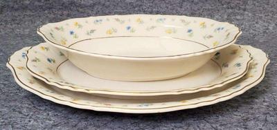 Syracuse federal shape suzanne china platters and bowl