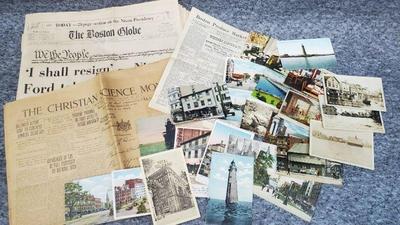 Vintage massachusets ephemera post cards