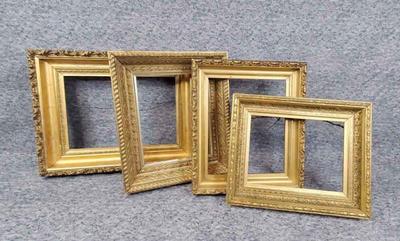 Antique golden enameled frames