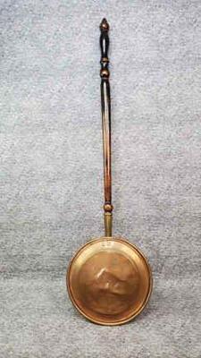 Antique copper bed warmer