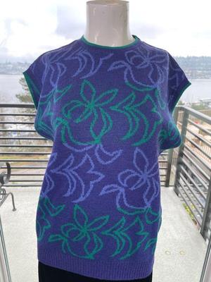 Miss Pendleton Sleeveless Ladies Sweater * Size L
