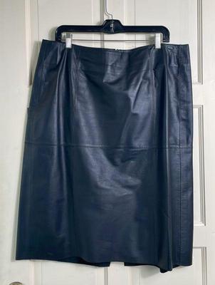 Classiques Entier Black Leather Skirt * 16W
