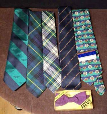 Men's Designer Ties * 2 Made In Scotland * 1 New Robert Talbott Silk * Akco Bow Tie
